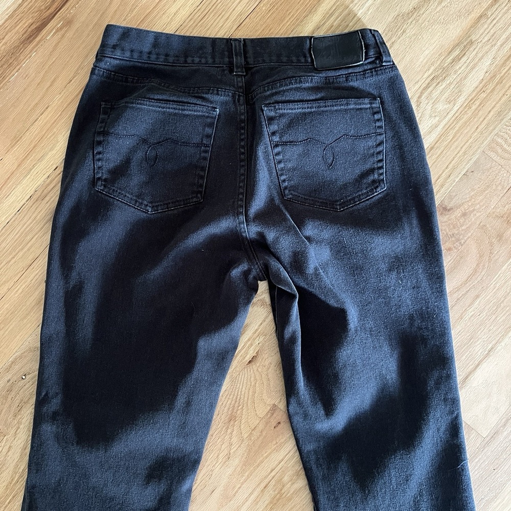Lauren Ralph Lauren Classic Straight Leg Black Jeans Women's Sz 6 Cotton stretch - Picture 5 of 7